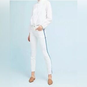 NWT Pilcro Crochet Striped Mid-Rise Skinny
Ankle Jeans - 26P